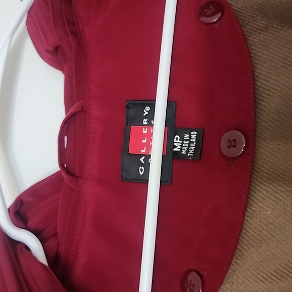 Gallery Burgundy Trench-Style Jacket for Women – Size M/P - Picture 7 of 16